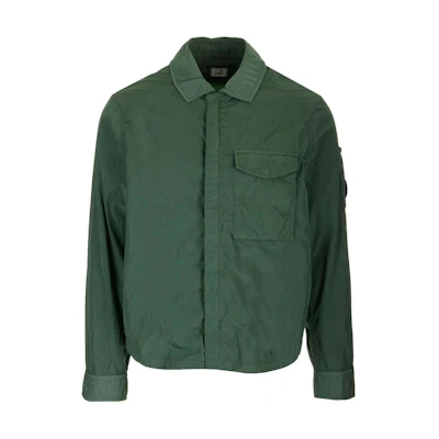 C.P. Company Solid Color Long Sleeve Jacket Army Green 16CMOS039A005904G649
