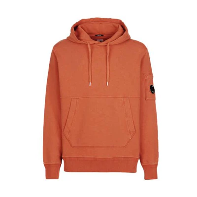 C.P. Company Solid Color Orange Hoodie 14CMSS137A005398R439