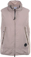 C.P. Company Solid Color Sleeveless Jacket with Stand Collar and Side Pockets 14CMOW089A6124G330 C.P. Company Solid Color Sleeveless Jacket with Stand Collar and Side Pockets 14CMOW089A6124G330