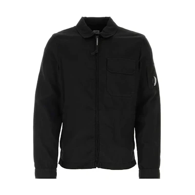 C.P. Company Solid Color Square Collar Zip Jacket 15CMOS256A006598G999