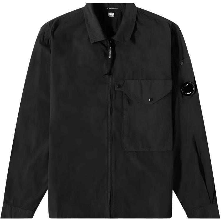 C.P. Company Solid Color Zip-Up Collared Jacket 13CMSH183A002824G999