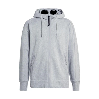 C.P. Company Solid Color Zip-Up Hoodie with Hood 15CMSS082A005086WM93