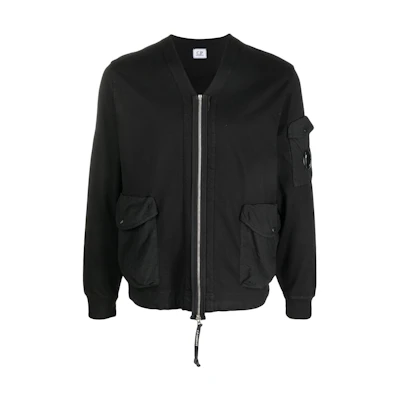C.P. Company Solid Color Zip-Up Jacket 14CMSS320A006521M999