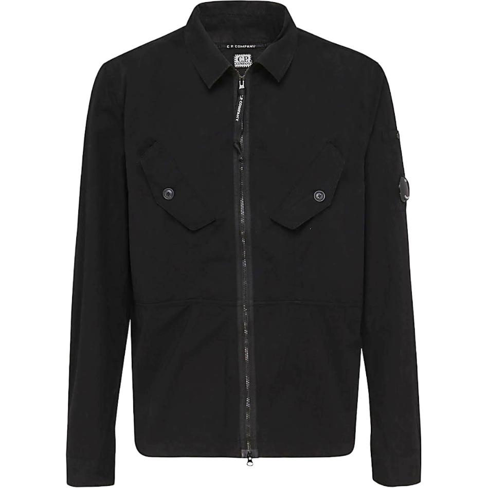 C.P. Company Solid Color Zip-Up Shirt Jacket 13CMSH185A002824G999