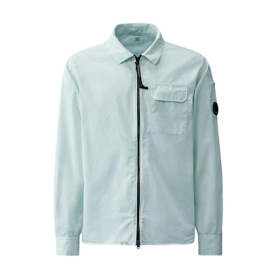 C.P. Company Solid Color Zip Jacket Men’s Starlight Blue 16CMSH158A002824G806