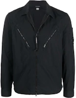 C.P. Company Solid Color Zippered Long-Sleeve Shirt Jacket 12CMSH236A006272G999 C.P. Company Solid Color Zippered Long-Sleeve Shirt Jacket 12CMSH236A006272G999