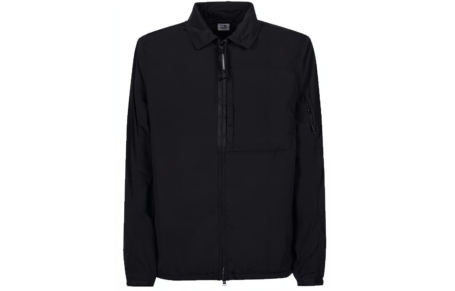 C.P. Company Solid Half-Zip Shirt Jacket 11CMOS151A005904G999