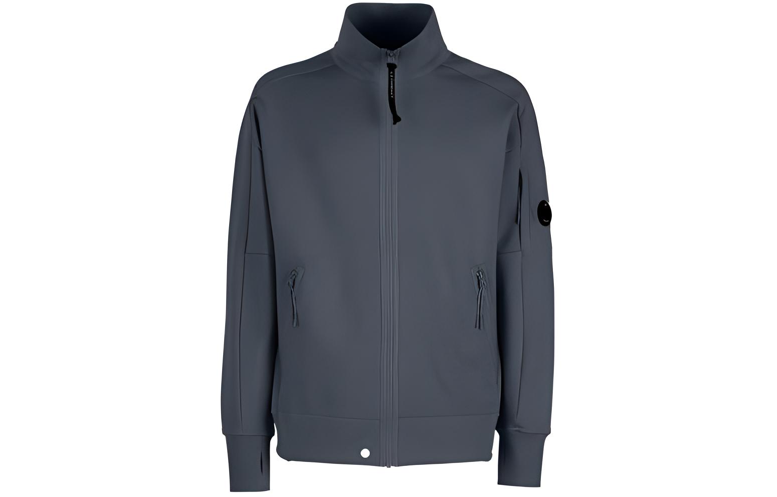 C.P. Company Solid High-Neck Zip-Up Jacket Graphite 12CMSS125A005086W978