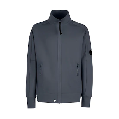 C.P. Company Solid High-Neck Zip-Up Jacket Graphite 12CMSS125A005086W978