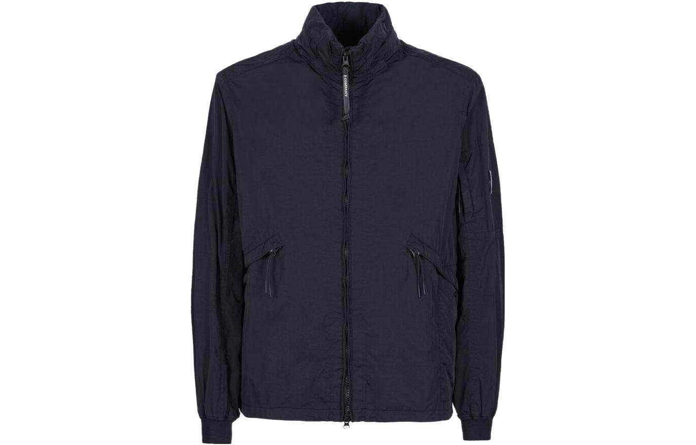 C.P. Company Solid High-Neck Zip-Up Jacket Long Sleeve 14CMOW040A005904G888