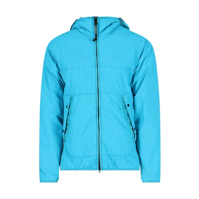 C.P. Company Solid Light Blue Zip-Up Hoodie Jacket 14CMOW088A006124G825