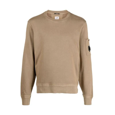 C.P. Company Solid Logo Patch Crewneck Sweatshirt Men 14CMKN328A006519A339