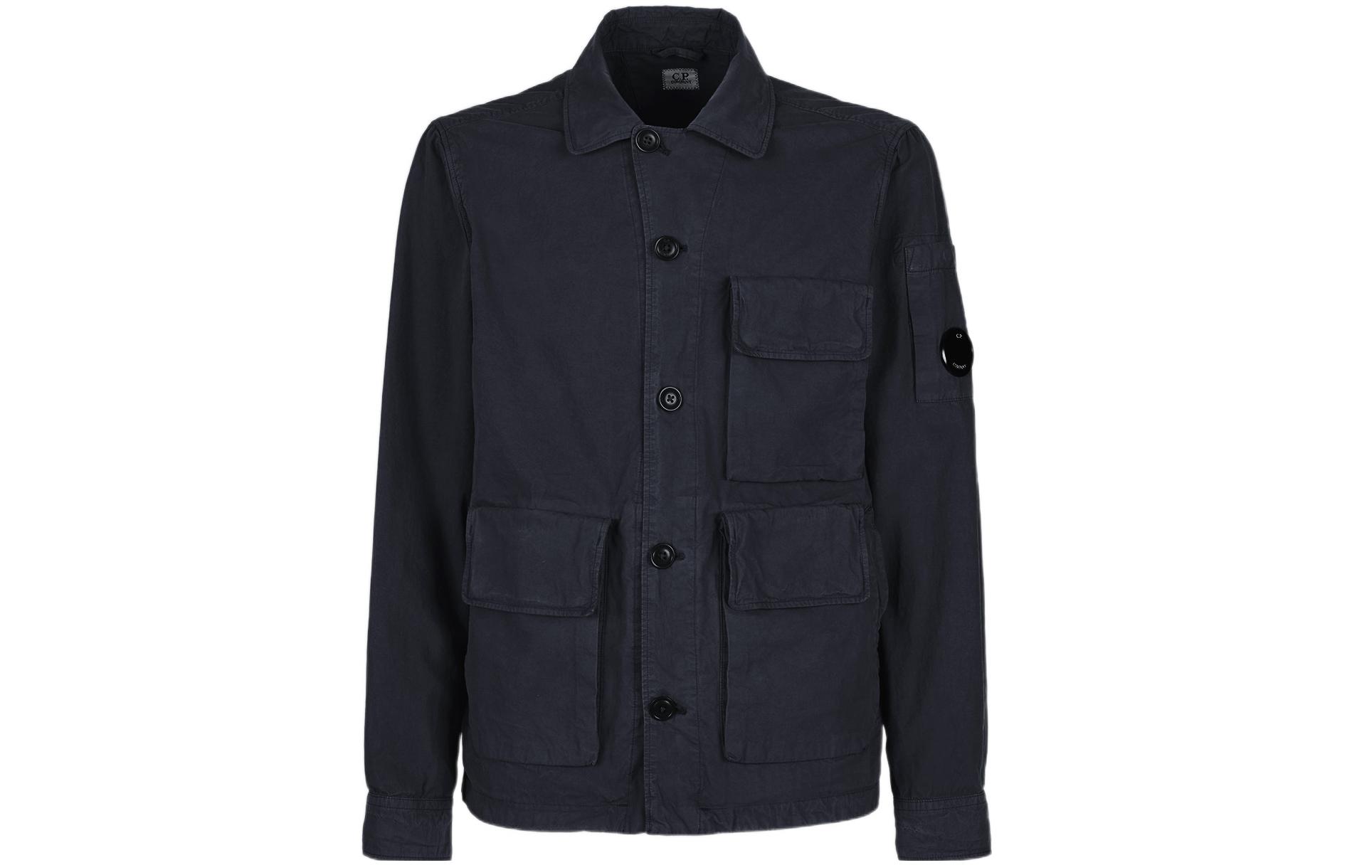 C.P. Company Solid Multi-Pocket Button-Up Jacket 12CMOW212A006134G888