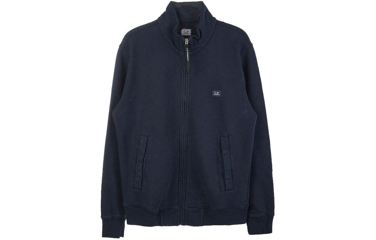C.P. Company Solid Navy Blue Zip-Up Jacket 11CMSS139A005909G888