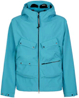 C.P. Company Solid Pocket Hooded Goggle Jacket Light Blue Unisex 14CMOW037A005968A825 C.P. Company Solid Pocket Hooded Goggle Jacket Light Blue Unisex 14CMOW037A005968A825