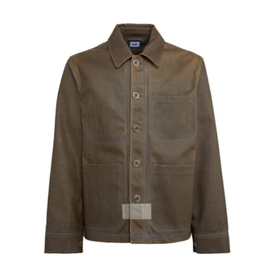 C.P. Company Solid Single-Breasted Relaxed Jacket Ivy Green CMOW258A006594A683