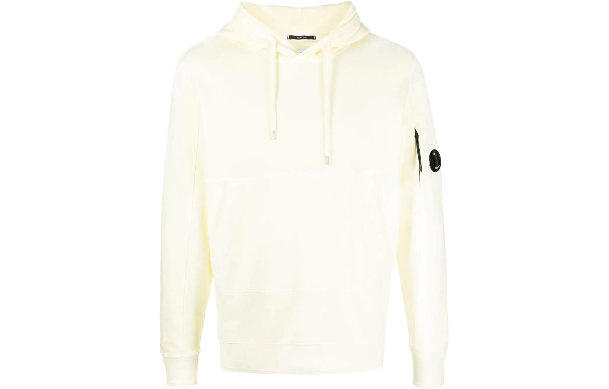 C.P. Company SS22 Beige Lens Detail Pullover Hoodie 12CMSS321A005398S-204