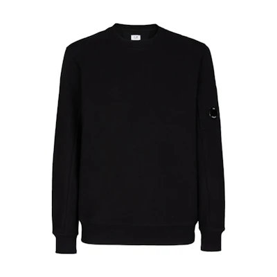 C.P. Company SS22 Black Crewneck Pullover Long Sleeve Sweatshirt 12CMSS022A005086W999