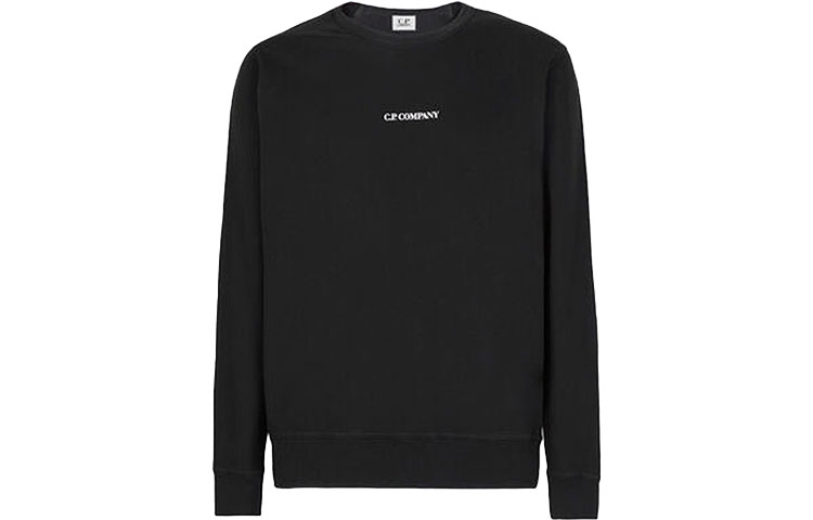 C.P. Company SS22 Black Fleece Pullover Crewneck Sweatshirt Mens 12CMSS187A002246G999