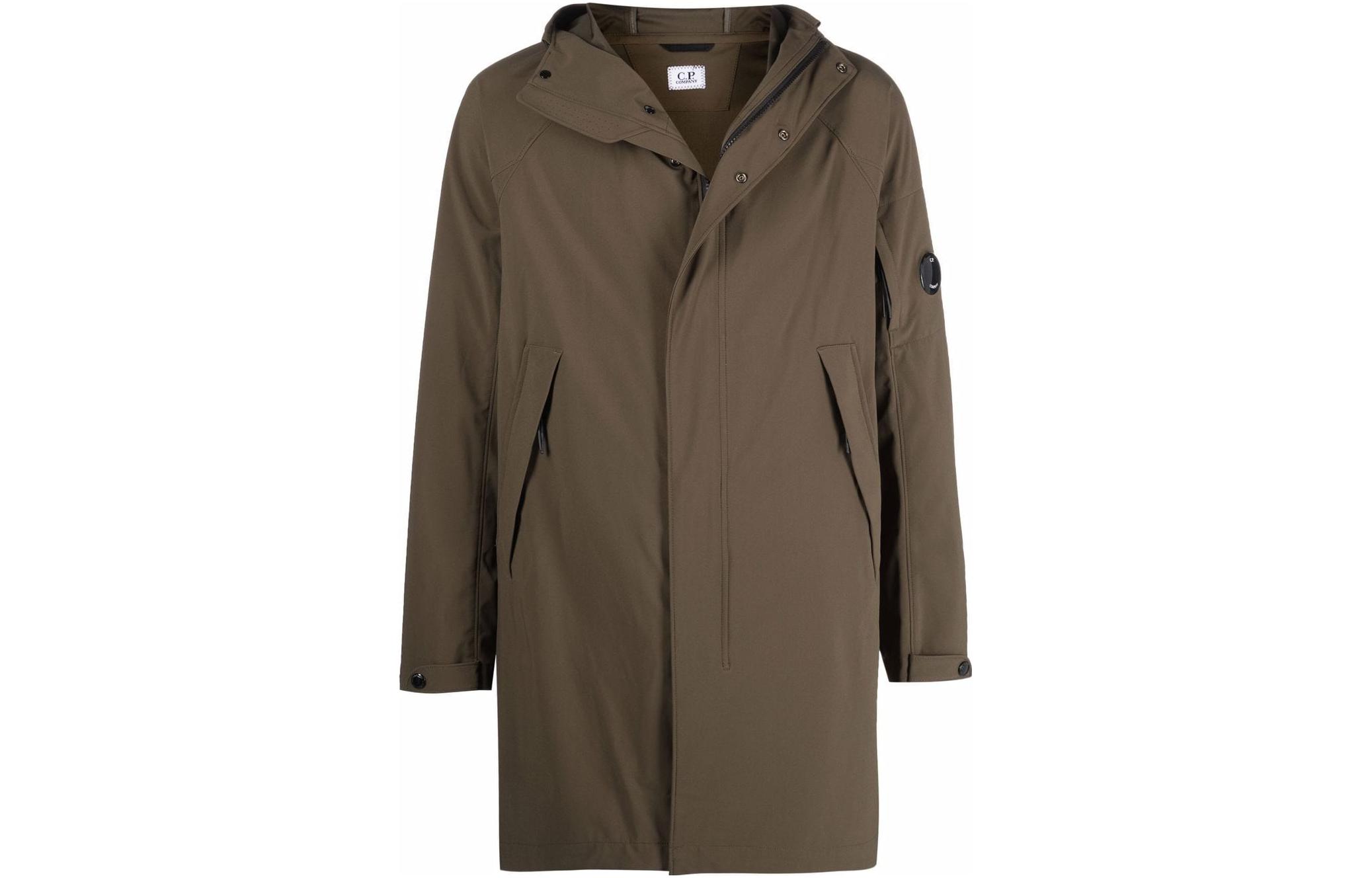 C.P. Company SS22 Brown Hooded Long Sleeve Jacket 12CMOW094A005968A-683