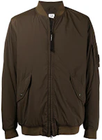 C.P. Company SS22 Brown Logo Patch Aviator Jacket 12CMOW166A001020G C.P. Company SS22 Brown Logo Patch Aviator Jacket 12CMOW166A001020G