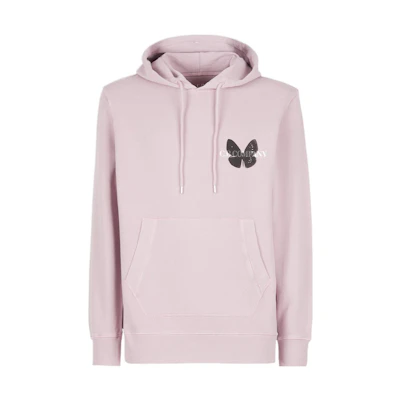 C.P. Company SS22 Butterfly Print Pullover Hoodie Pink Purple - 12CMSS316A006312G508