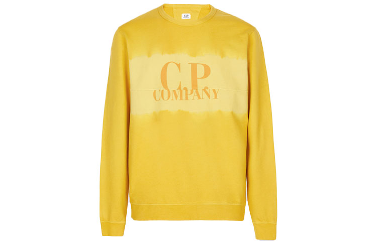 C.P. Company SS22 Crewneck Long-Sleeve Sweatshirt Yellow 12CMSS235A006248S239