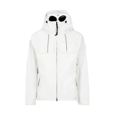 C.P. Company SS22 Goggle Hooded Jacket White 12CMOW066A005968A103