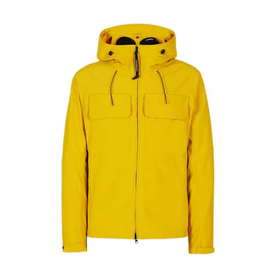C.P. Company SS22 Goggle Hooded Jacket Yellow Men’s 12CMOW066A005968A239