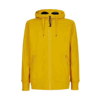 C.P. Company SS22 Goggle Hooded Zip-Up Jacket Yellow Men’s 12CMSS082A005086W-239