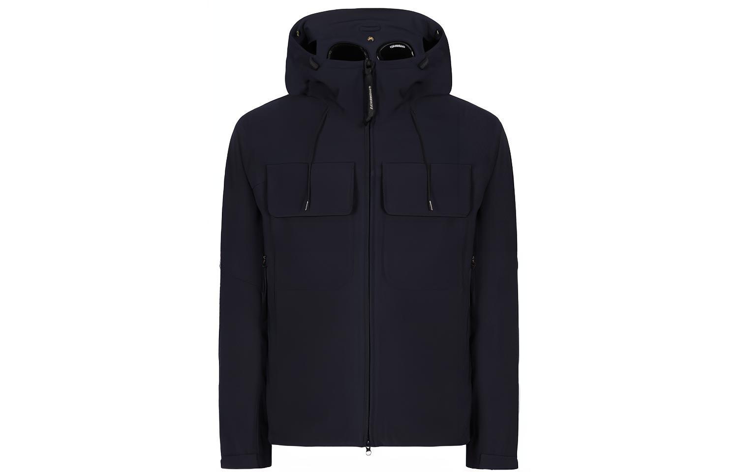 C.P. Company SS22 Goggle Hoodie Jacket - Navy Blue 12CMOW066A005968A888