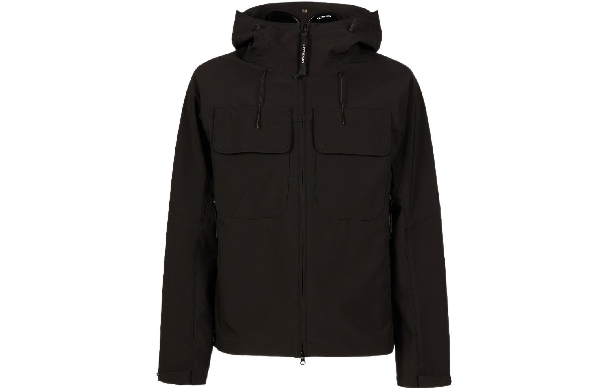 C.P. Company SS22 Goggles Hooded Jacket Black 12CMOW066A005968A999