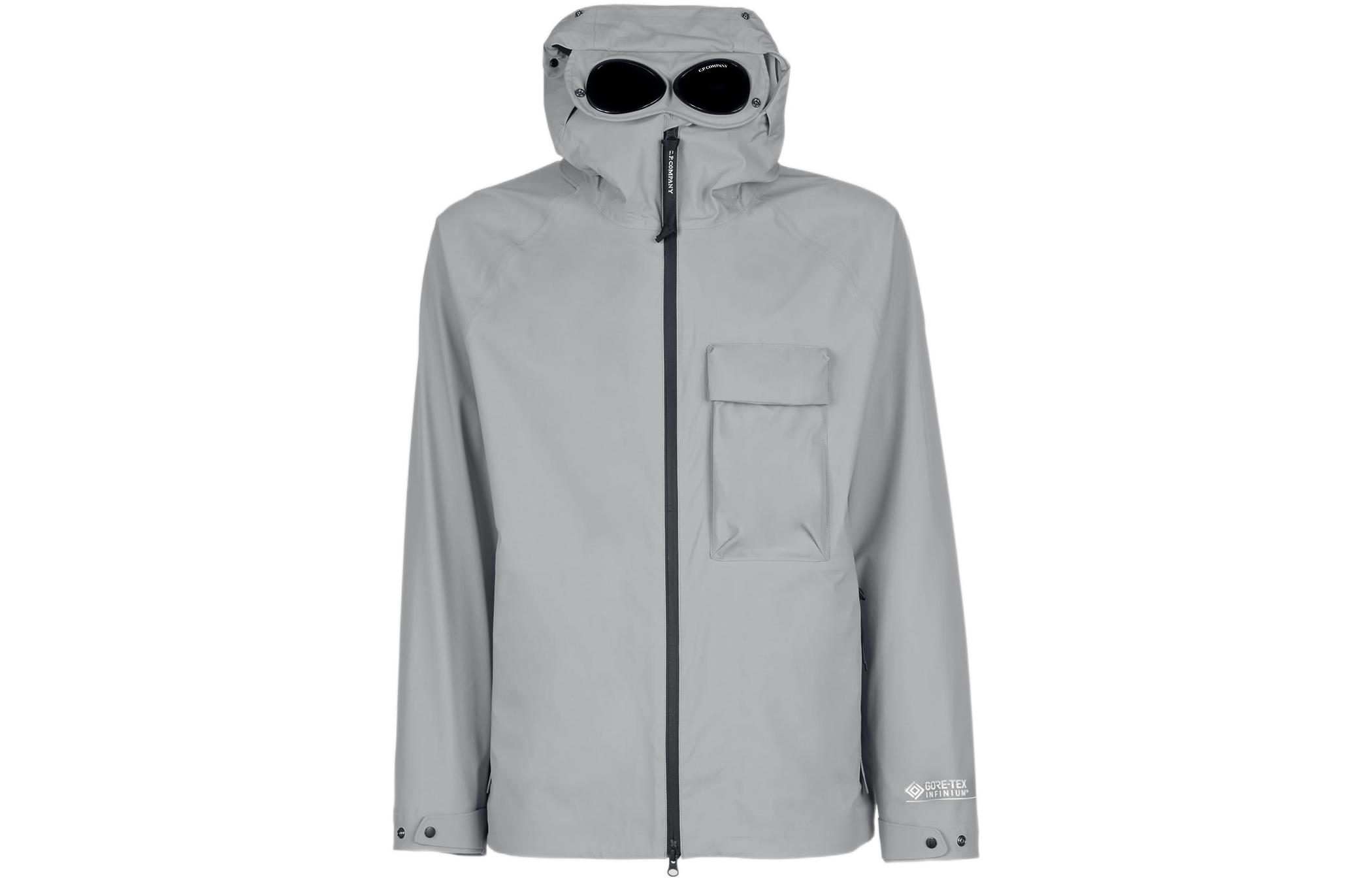 C.P. Company SS22 GTX 3L Infinium Goggle Hooded Jacket Men’s Grey 12CMOW186A005967A937