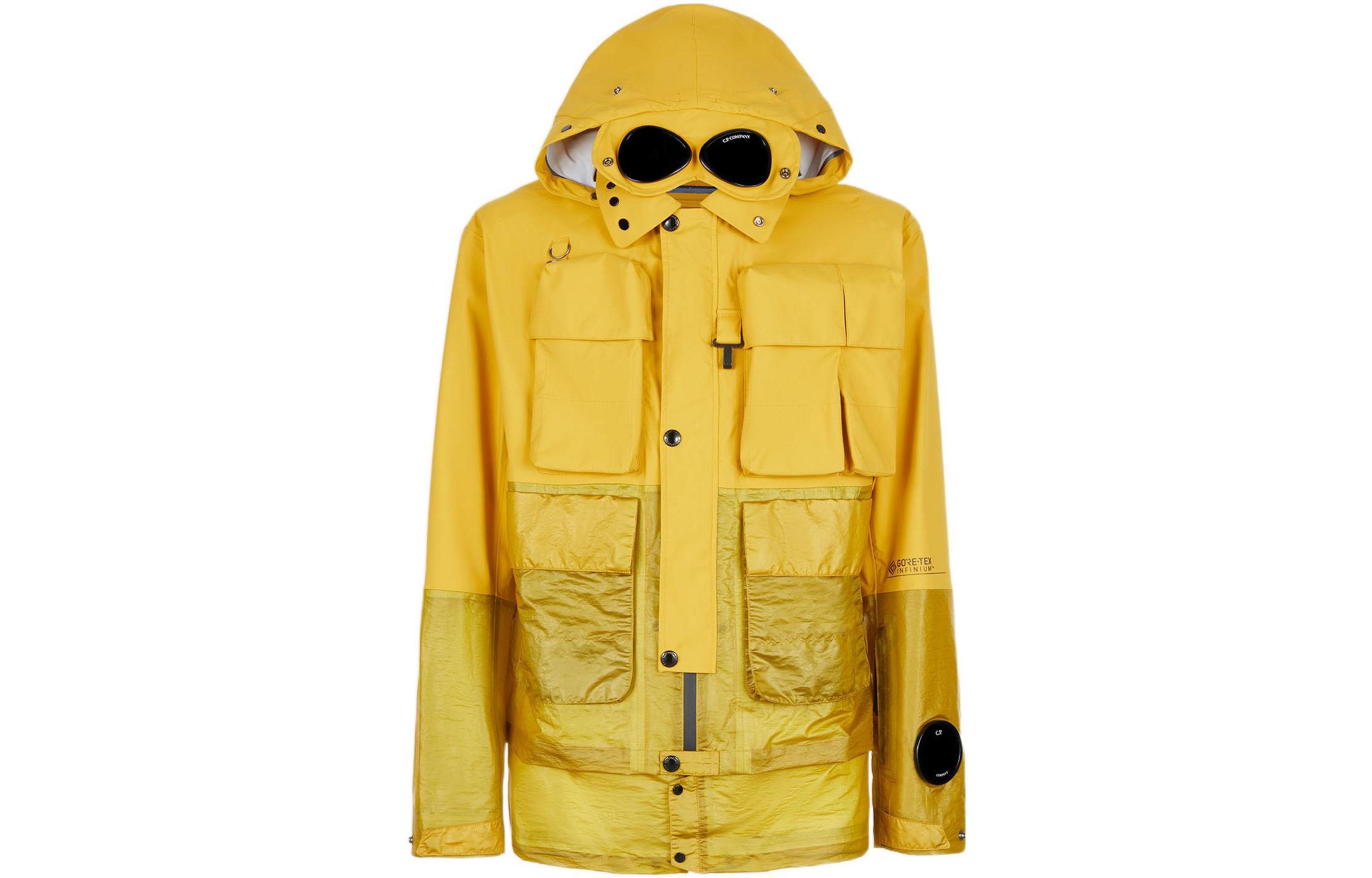 C.P. Company SS22 GTX Infinium Hooded Jacket Yellow 12CMOW098A005967M239