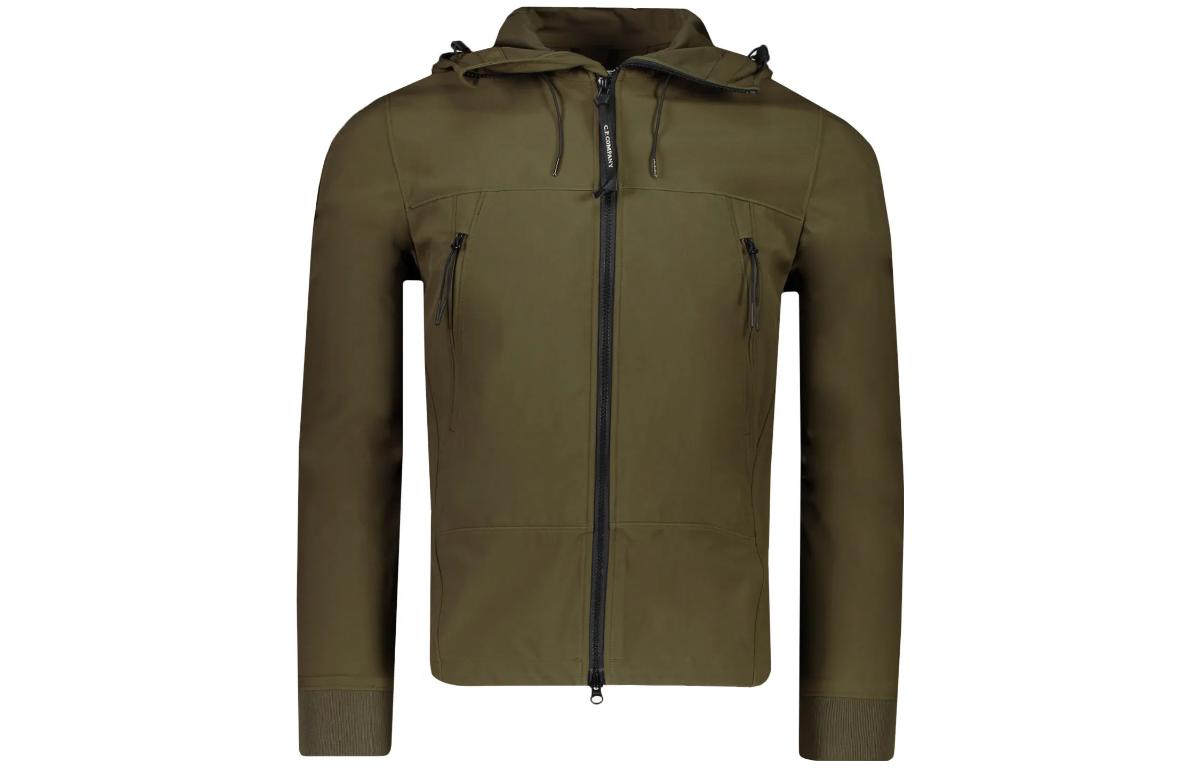 C.P. Company SS22 Green Zip-Up Hoodie Jacket Long Sleeve 12CMOW001A005698A-683