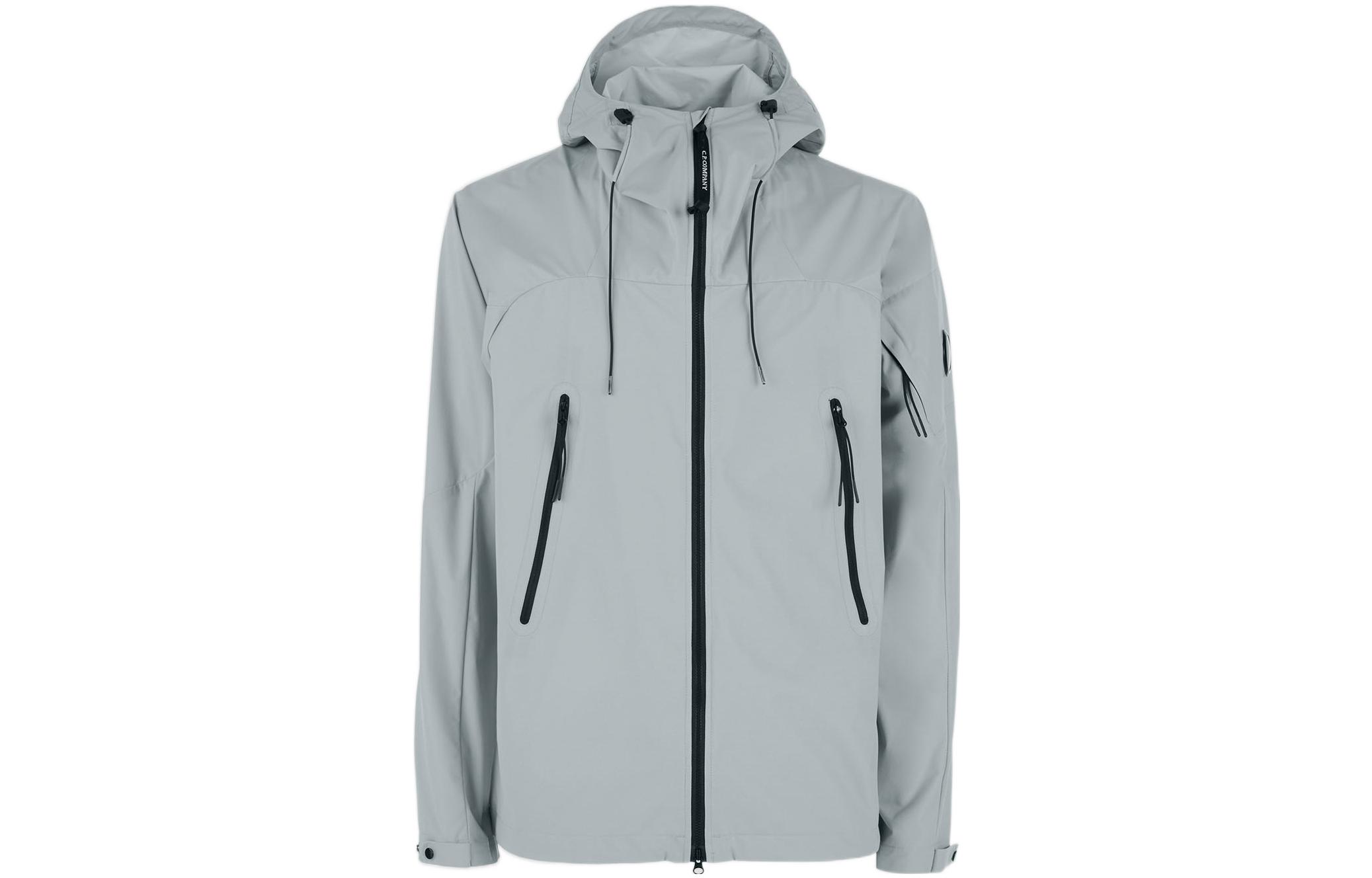 C.P. Company SS22 Grey Solid Zip-Up Jacket 12CMOW003A004117A937