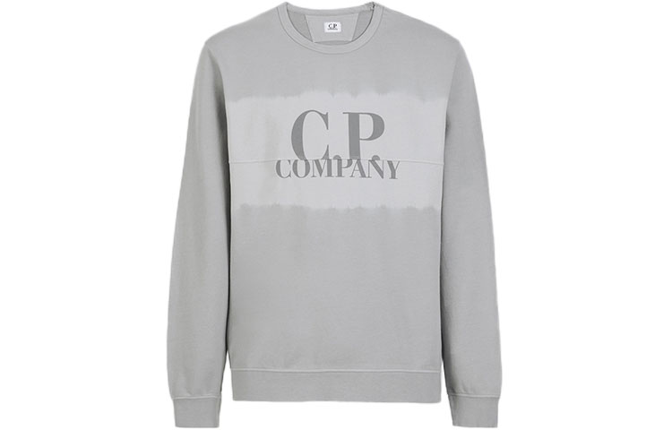 C.P. Company SS22 Griffin Grey Cotton Fleece Crewneck Sweatshirt Men’s 12CMSS235A006248S937