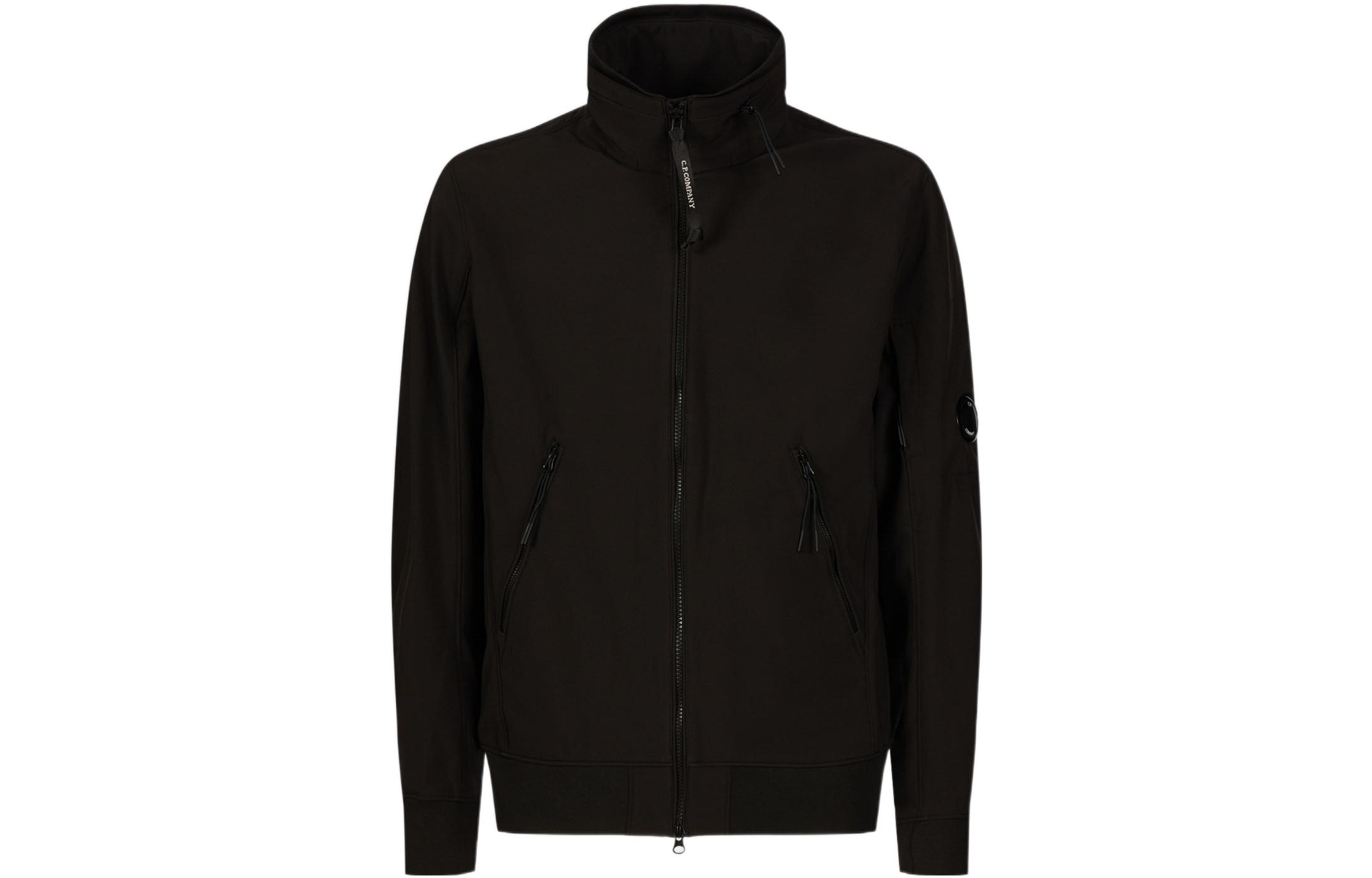 C.P. Company SS22 Hidden Hood Black Zip Jacket Outerwear 12CMOW093A005968A-999