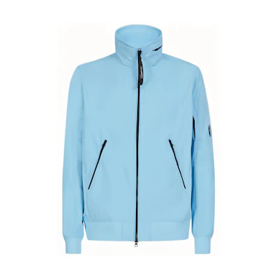 C.P. Company SS22 Hidden Hood High-Neck Jacket Blue () 12CMOW093A005968A832