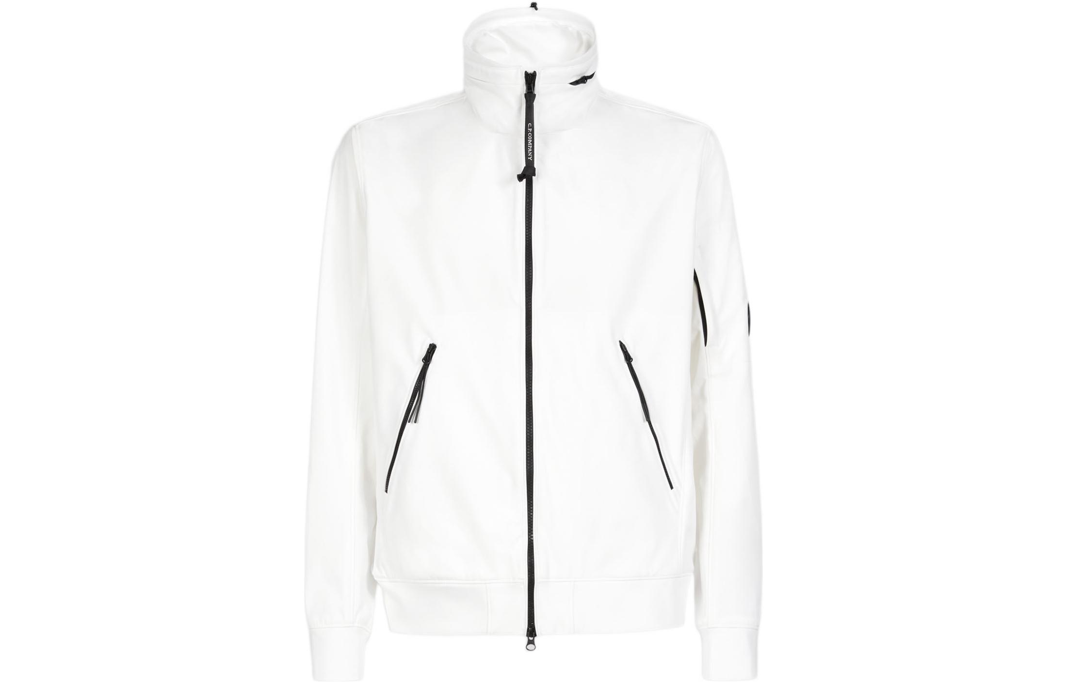 C.P. Company SS22 Hidden Hood Jacket White Mens 12CMOW093A005968A103