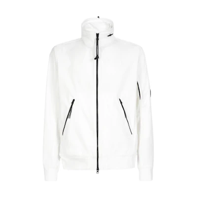 C.P. Company SS22 Hidden Hood Jacket White Mens 12CMOW093A005968A103