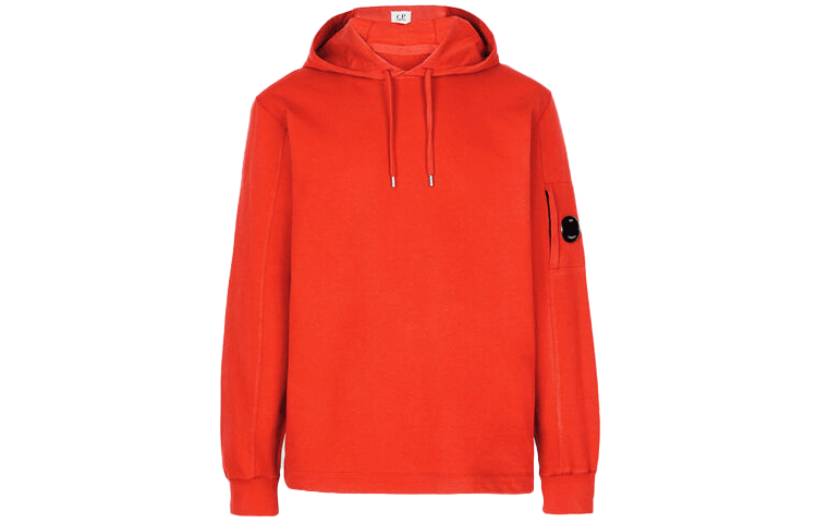 C.P. Company SS22 Lightweight Fleece Pullover Hoodie Men’s Red 12CMSS033A002246G455
