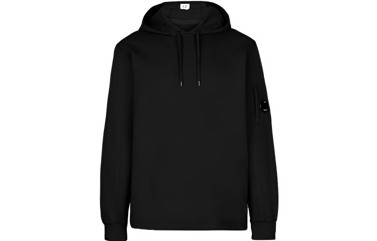C.P. Company SS22 Lightweight Fleece Pullover Sweatshirt Black () 12CMSS033A002246G999