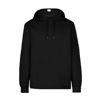 C.P. Company SS22 Lightweight Fleece Pullover Sweatshirt Black () 12CMSS033A002246G999