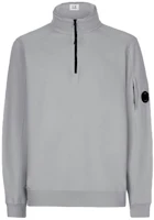 C.P. Company SS22 Lightweight Fleece Quarter-Zip Pullover Griffin Grey Mens 12CMSS035A002246G937 C.P. Company SS22 Lightweight Fleece Quarter-Zip Pullover Griffin Grey Mens 12CMSS035A002246G937