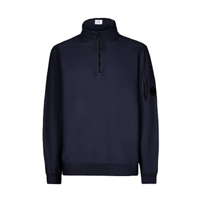 C.P. Company SS22 Lightweight Fleece Zip-Up Hoodie 12CMSS035A002246G888