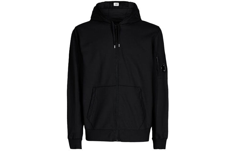 C.P. Company SS22 Lightweight Hooded Pullover Jacket Black Mens 12CMSS034A002246G999
