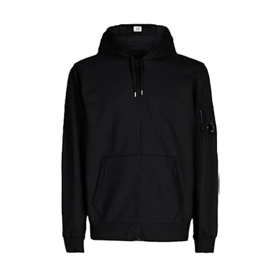 C.P. Company SS22 Lightweight Hooded Pullover Jacket Black Mens 12CMSS034A002246G999