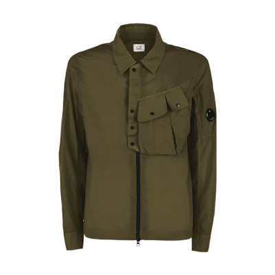 C.P. Company SS22 Long-Sleeve Utility Jacket with Pocket Details 12CMOS104A005904G683