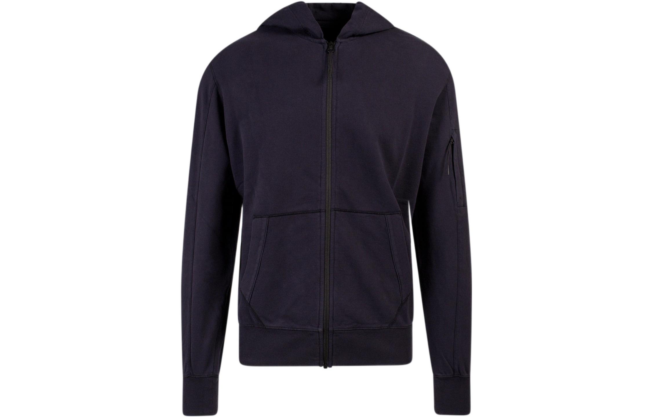 C.P. Company SS22 Mens Full-Zip Hoodie Jacket Navy Blue 13CMSS077A002246G-888